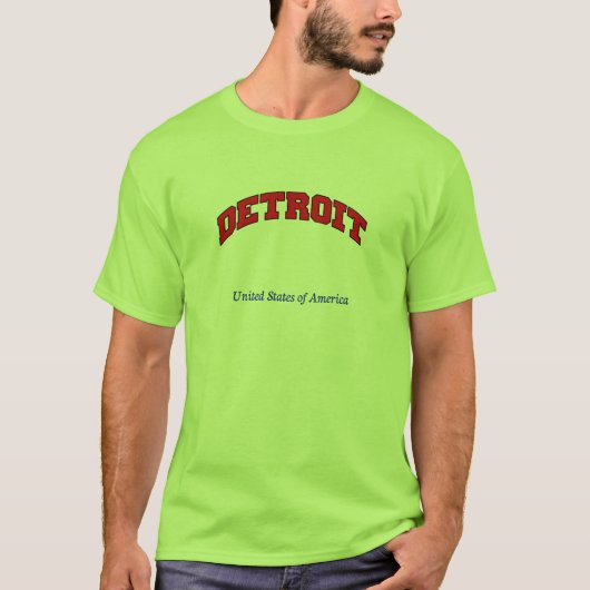デトロイト米国Tシャツ Tシャツ (正面)