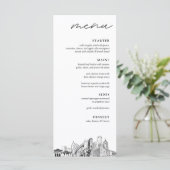 デトロイト結婚のディナーメニュー メニュー (スタンド正面)