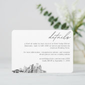 デトロイト結婚ズホテルルームブロック詳細スモール エンクロージャーカード (スタンド正面)