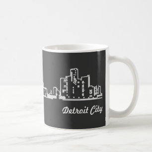 デトロイト都市 コーヒーマグカップ