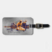 デトロイト都市 ラゲッジタグ (正面横)