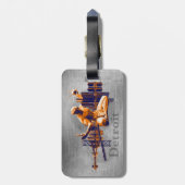 デトロイト都市 ラゲッジタグ (裏面縦)