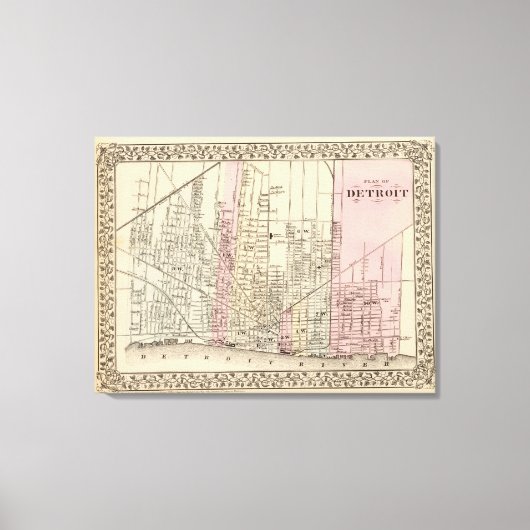 デトロイト キャンバスプリント (正面)