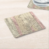 デトロイト スクエアペーパーコースター (アングル)