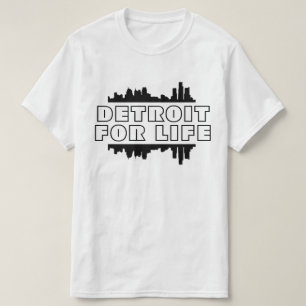 デトロイト·フォー·ライフ-スカイライン Tシャツ