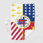 デトロイト（ミシガン）市旗 ゴルフタオル (インサイチュ)