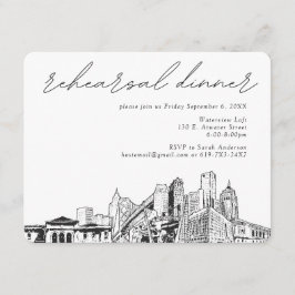 デトロイト リハーサル ディナー ウェディング 封入カード エンクロージャーカード