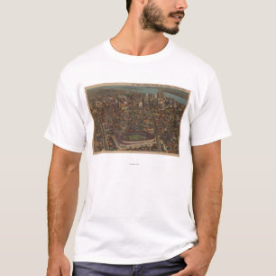 デトロイト、MI -空気のブリッグズの野球場 Tシャツ