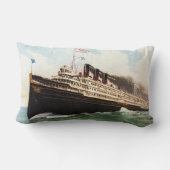 デトロイトIII五大湖の乗客の汽船の市 ランバークッション (裏面)