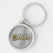 デトロイトkeychainに素晴らしいがあって下さい キーホルダー (正面)