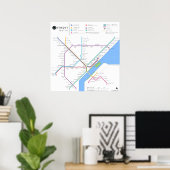 デトロイトMetroポスター24インチx 24インチ(標準、新規) ポスター (ホームオフィス)