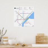 デトロイトMetroポスター24インチx 24インチ(標準、新規) ポスター (キッチン)