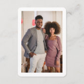 デトロイトQRコード結婚の小さなRSVP エンクロージャーカード (裏面)