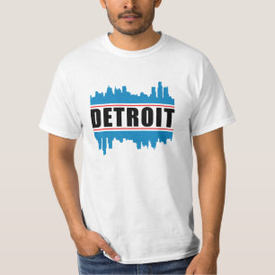 デトロイトUSAシティスケープスカイラインギフトおもしろいアイディア Tシャツ