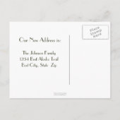 デナリが呼んだ！アラスカに引っ越した！アドレス変更 案内ポストカード (裏面)