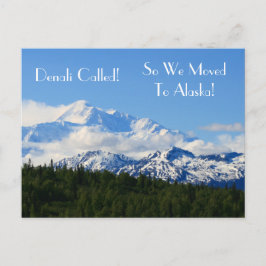 デナリが呼んだ！アラスカに引っ越した！アドレス変更 案内ポストカード