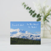 デナリが呼んだ！アラスカに引っ越した！アドレス変更 案内ポストカード (スタンド正面)