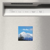 デナリアラスカマウンテンスノー写真 マグネット (インサイチュ (食洗機))