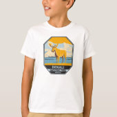 デナリナショナルパークアラスカムースヴィンテージ Tシャツ (正面)