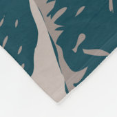 デナリナショナルパークアラスカ山ハンターヴィンテージ フリースブランケット (角)