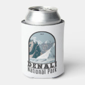 デナリナショナルパークアラスカ山ハンターヴィンテージ 缶クーラー (缶正面)