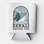 デナリナショナルパークアラスカ山ハンターヴィンテージ 缶クーラー (正面)