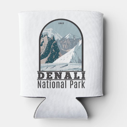 デナリナショナルパークアラスカ山ハンターヴィンテージ 缶クーラー (裏面)