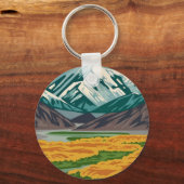 デナリナショナルパークアラスカ山 キーホルダー (正面)