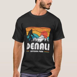 デナリナショナルパークサスカッチウスアラスカ自然レ Tシャツ