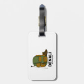 デナリナショナルパークバックパック ラゲッジタグ (裏面縦)