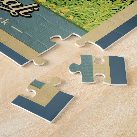 デナリナショナルパークヴィンテージベア ジグソーパズル (側面)