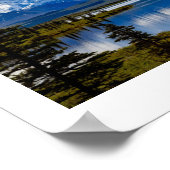 デナリナショナルパーク、自然シーン&引用文 ポスター (角)