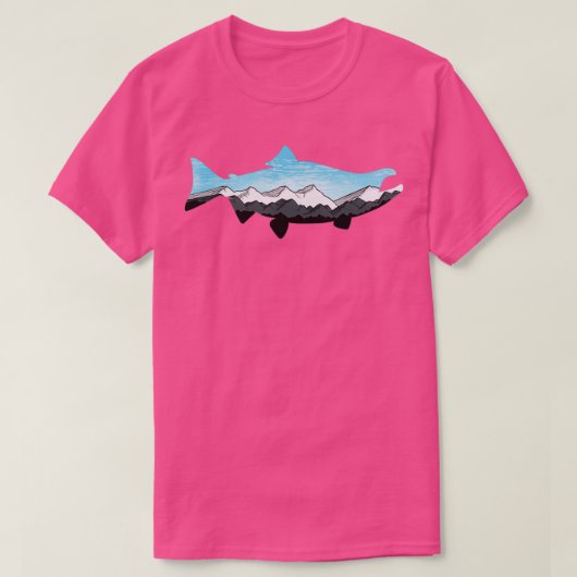 デナリ上空のサケ雲 Tシャツ (デザイン正面)