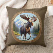 デナリ国立公園とアラスカを守る クッション (ブランケット)