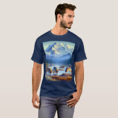 デナリ国立公園の狼 Tシャツ (正面フル)