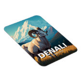 デナリ国立公園アラスカのダルヒツジ マグネット (右側)