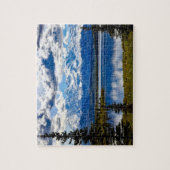 デナリ国立公園アラスカスカスカスカイ雲の山 ジグソーパズル (縦)