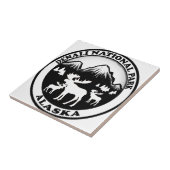 デナリ国立公園アラスカムースサークル タイル (側面)