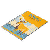 デナリ国立公園アラスカムースヴィンテージ ノートブック (左側)