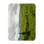 デナリ国立公園アラスカ抽象芸術 マグネット (縦)