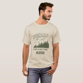 デナリ国立公園アラスカ Tシャツ (正面フル)