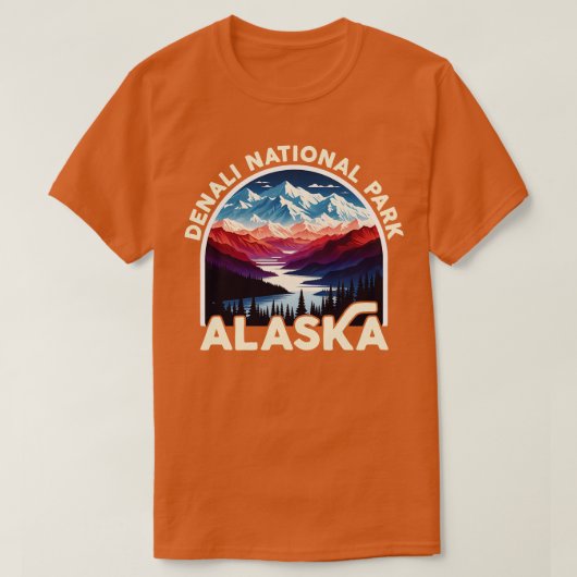 デナリ国立公園アラスカTシャツ2 Tシャツ (デザイン正面)