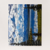 デナリ国立公園 アラスカ 空 雲 山々 ジグソーパズル (縦)
