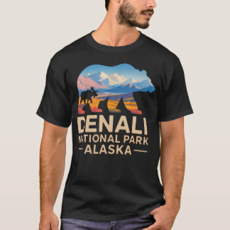 デナリ国立公園 アラスカ 荒野アドベンチャー Tシャツ
