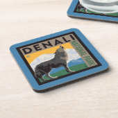 デナリ国立公園 オオカミ| コースター (左側)