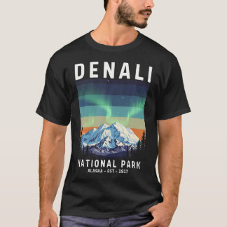 デナリ国立公園 ビンテージ アラスカ デナリ Tシャツ