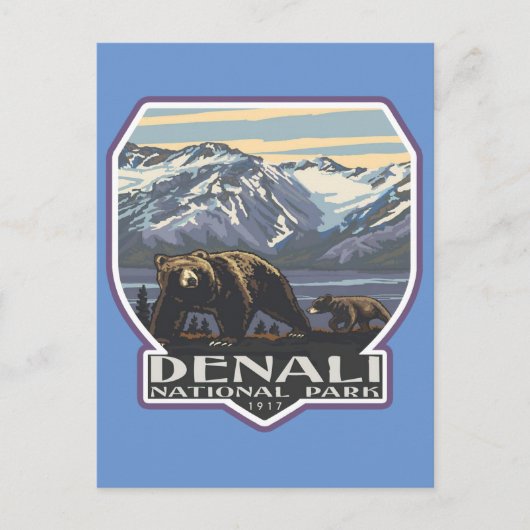 デナリ国立公園 ポストカード (正面)