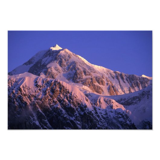 デナリ峰（マッキンリー山）の頂上にて フォトプリント            (正面)