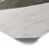 デナリ州アラスカレンジでのスキー ポスター (角)