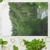 デナリ表現ア・アラスカ列車の休暇の写真 キッチンタオル (折り畳み)